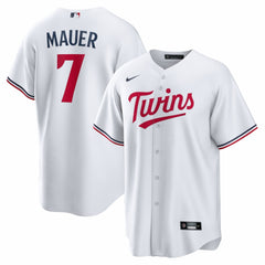 Joe Mauer Minnesota Twins Home Retired Player Replica Jersey - White | Nike