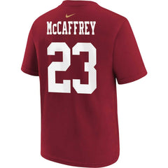 NFL San Francisco 49ers Christian McCaffrey  Youth Player Name & Number T-Shirt