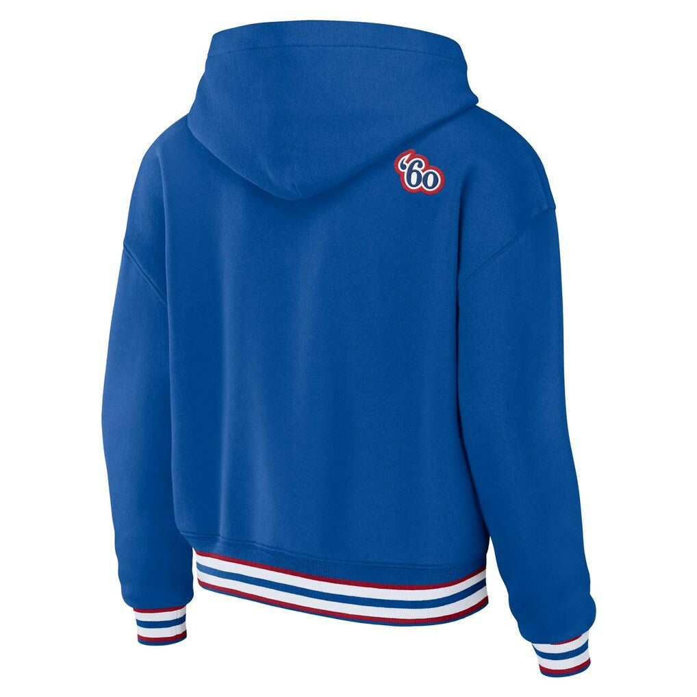NFL Buffalo Bills WEAR by Erin Andrews Women's Plus Size Lace-Up Pullover Hoodie
