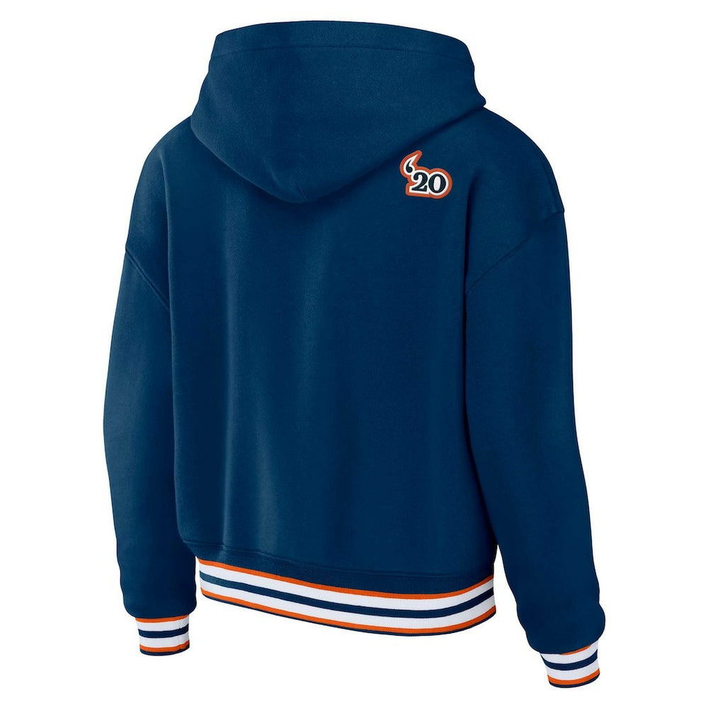 NFL Chicago Bears WEAR by Erin Andrews Women's Plus Size Lace-Up Pullover Hoodie