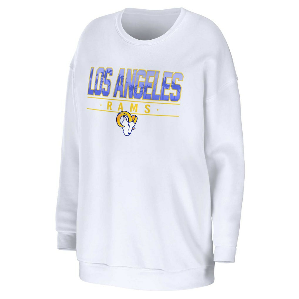 NFL Los Angeles Rams WEAR by Erin Andrews Women's Domestic Pullover Sweatshirt