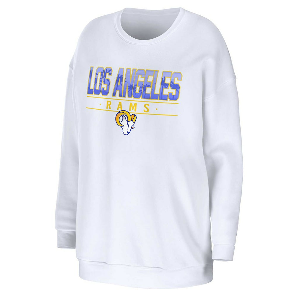 NFL Los Angeles Rams WEAR by Erin Andrews Women's Domestic Pullover Sweatshirt