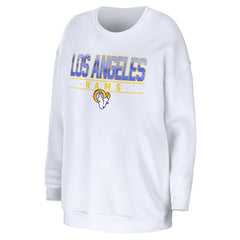 NFL Los Angeles Rams WEAR by Erin Andrews Women's Domestic Pullover Sweatshirt