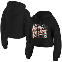 NFL Miami Dolphins WEAR by Erin Andrews Women's Domestic Cropped Pullover Hoodie