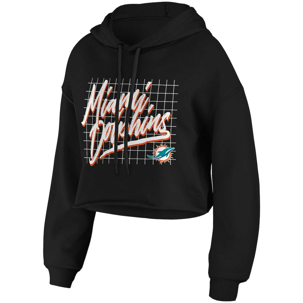 NFL Miami Dolphins WEAR by Erin Andrews Women's Domestic Cropped Pullover Hoodie