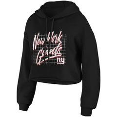 NFL New York Giants WEAR by Erin Andrews Women's Domestic Cropped Pullover Hoodie