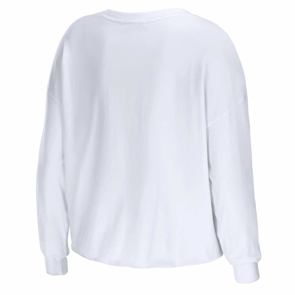 NFL Atlanta Falcons WEAR by Erin Andrews Women's Domestic Cropped Long Sleeve T-Shirt