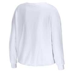 NFL Los Angeles Rams WEAR by Erin Andrews Women's Domestic Cropped Long Sleeve T-Shirt