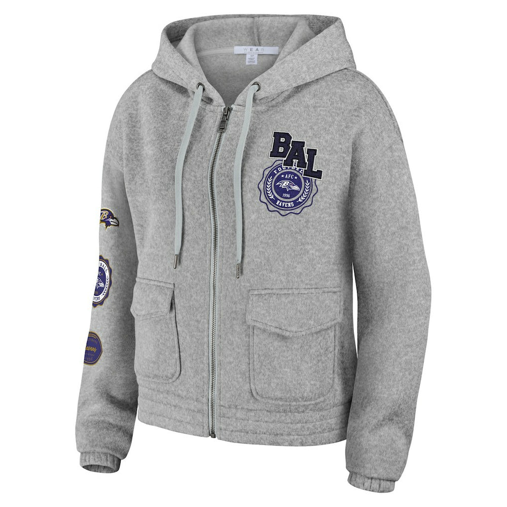 NFL Baltimore Ravens WEAR by Erin Andrews Women's Full-Zip Hoodie