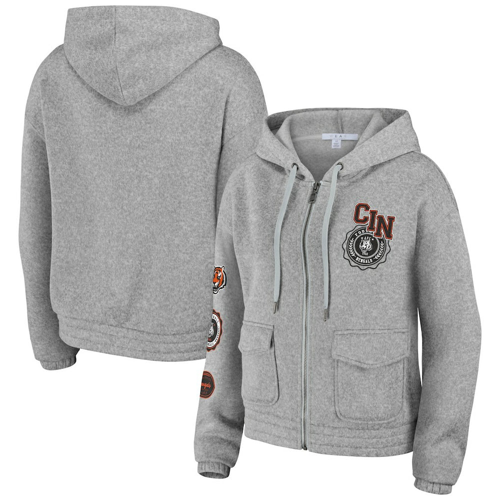 NFL Cincinnati Bengals WEAR by Erin Andrews Women's Full-Zip Hoodie