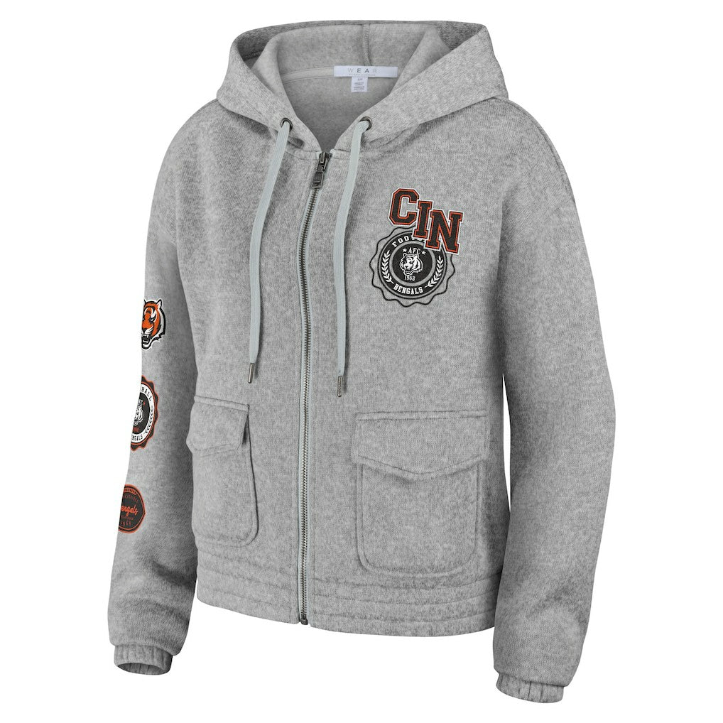 NFL Cincinnati Bengals WEAR by Erin Andrews Women's Full-Zip Hoodie