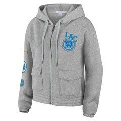 NFL Los Angeles Chargers WEAR by Erin Andrews Women's Full-Zip Hoodie
