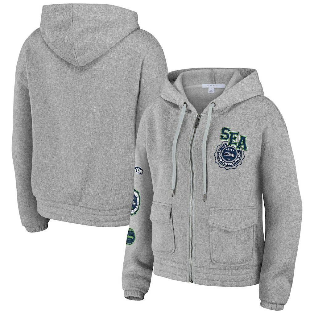 NFL Seattle Seahawks WEAR by Erin Andrews Women's Full-Zip Hoodie