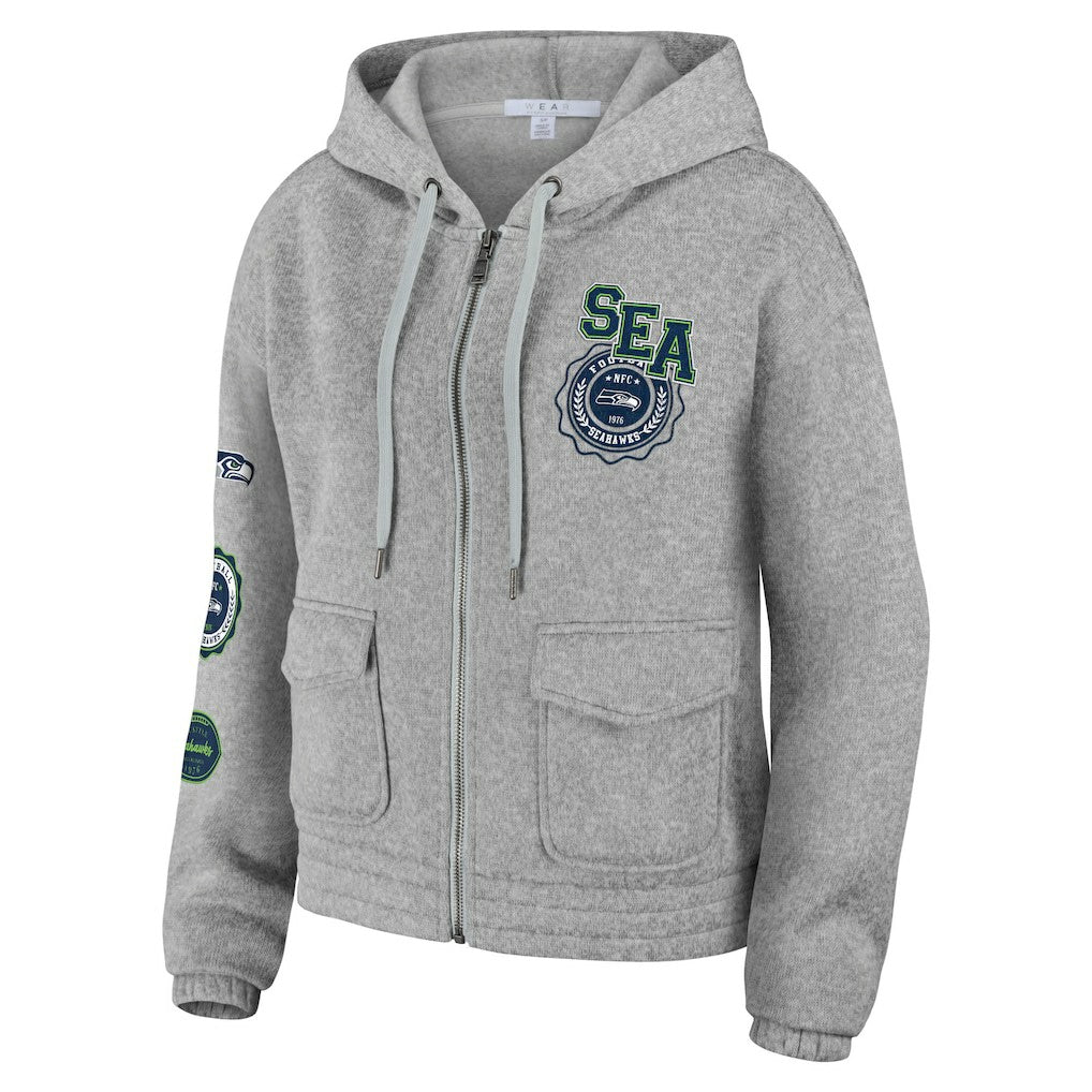 NFL Seattle Seahawks WEAR by Erin Andrews Women's Full-Zip Hoodie