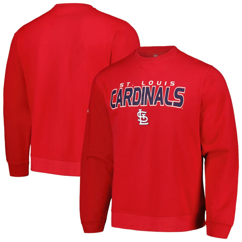 St. Louis Cardinals Stitches Pullover Sweatshirt - Red