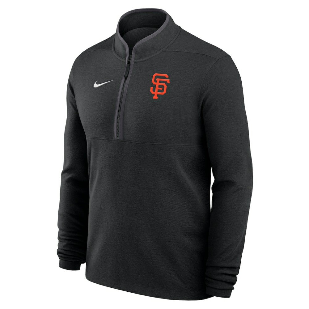 San Francisco Giants Dri-FIT Victory Half-Zip Pullover - Black | Nike