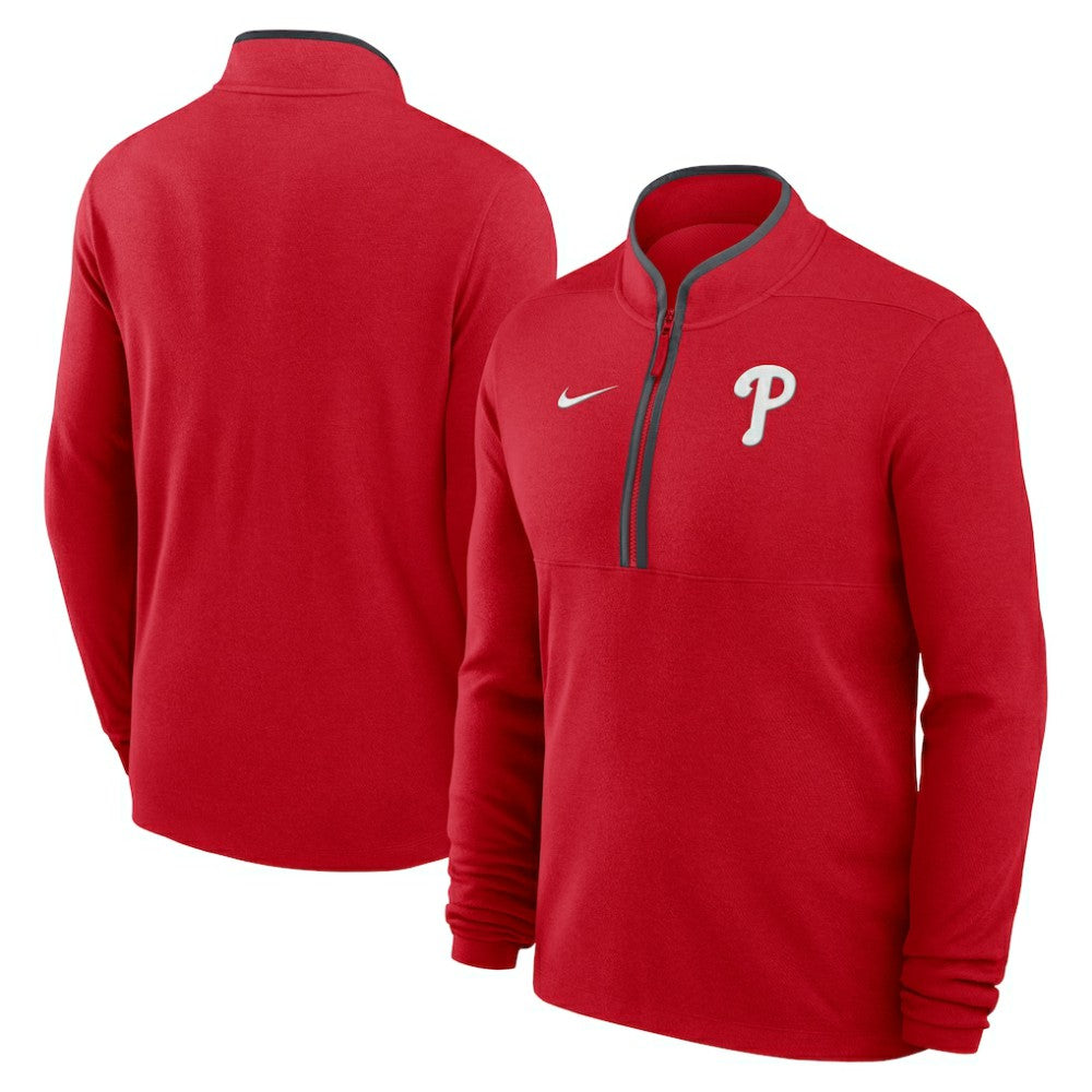 Philadelphia Phillies Dri-FIT Victory Half-Zip Pullover - Red | Nike