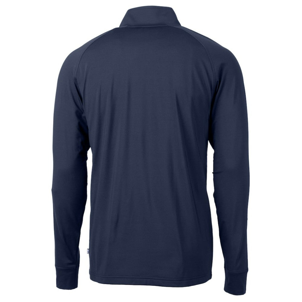 St. Louis Cardinals Cutter & Buck Adapt Eco Knit Stretch Recycled Quarter-Zip Pullover Top - Navy