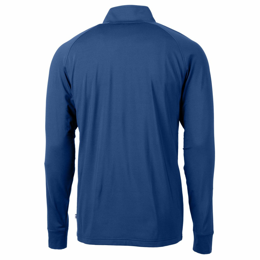 Los Angeles Dodgers Cutter & Buck Adapt Eco Knit Stretch Recycled Quarter-Zip Pullover Top - Royal