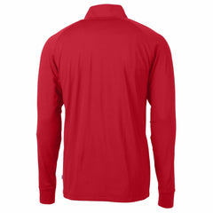 Cleveland Guardians Cutter & Buck Adapt Eco Knit Stretch Recycled Quarter-Zip Pullover Top - Red