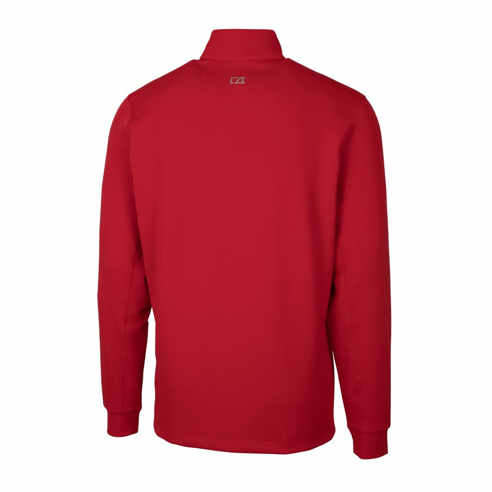 Cincinnati Reds Cutter & Buck Traverse Stretch Quarter-Zip Pullover Top - Red