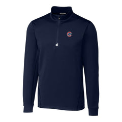 Chicago Cubs Cutter & Buck Traverse Stretch Quarter-Zip Pullover Top - Navy