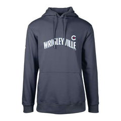 Chicago Cubs Levelwear City Connect Podium Core Logo Pullover Hoodie - Navy