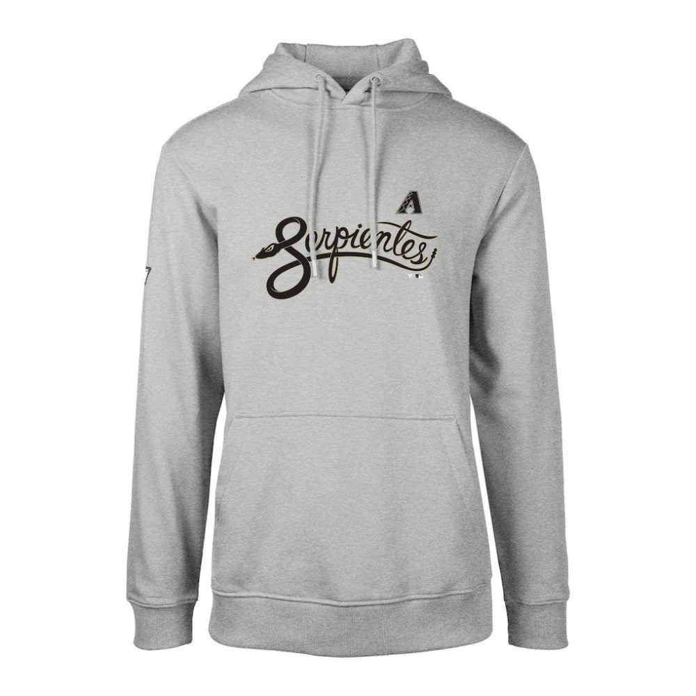 Arizona Diamondbacks Levelwear City Connect Podium Core Logo Pullover Hoodie - Heather Gray