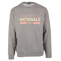 Washington Nationals Levelwear City Connect Zane No Hitter Pullover Sweatshirt - Heather Gray