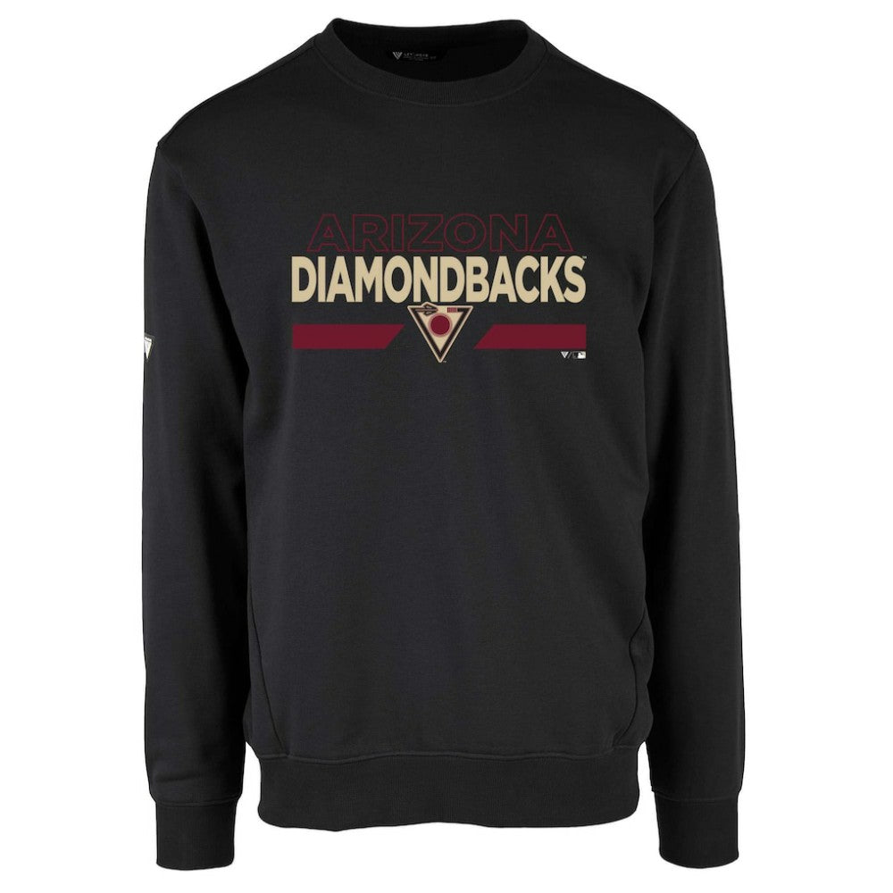 Arizona Diamondbacks Levelwear City Connect Zane No Hitter Pullover Sweatshirt - Black