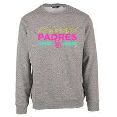 San Diego Padres Levelwear City Connect Zane No Hitter Pullover Sweatshirt - Heather Gray