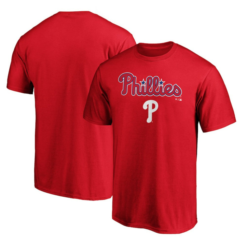 Philadelphia Phillies Team Lockup T-Shirt - Red