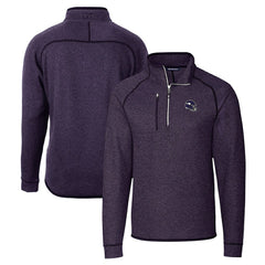 NFL Minnesota Vikings Cutter & Buck Helmet Mainsail Sweater-Knit Half-Zip Pullover Jacket
