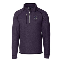 NFL Minnesota Vikings Cutter & Buck Helmet Mainsail Sweater-Knit Half-Zip Pullover Jacket