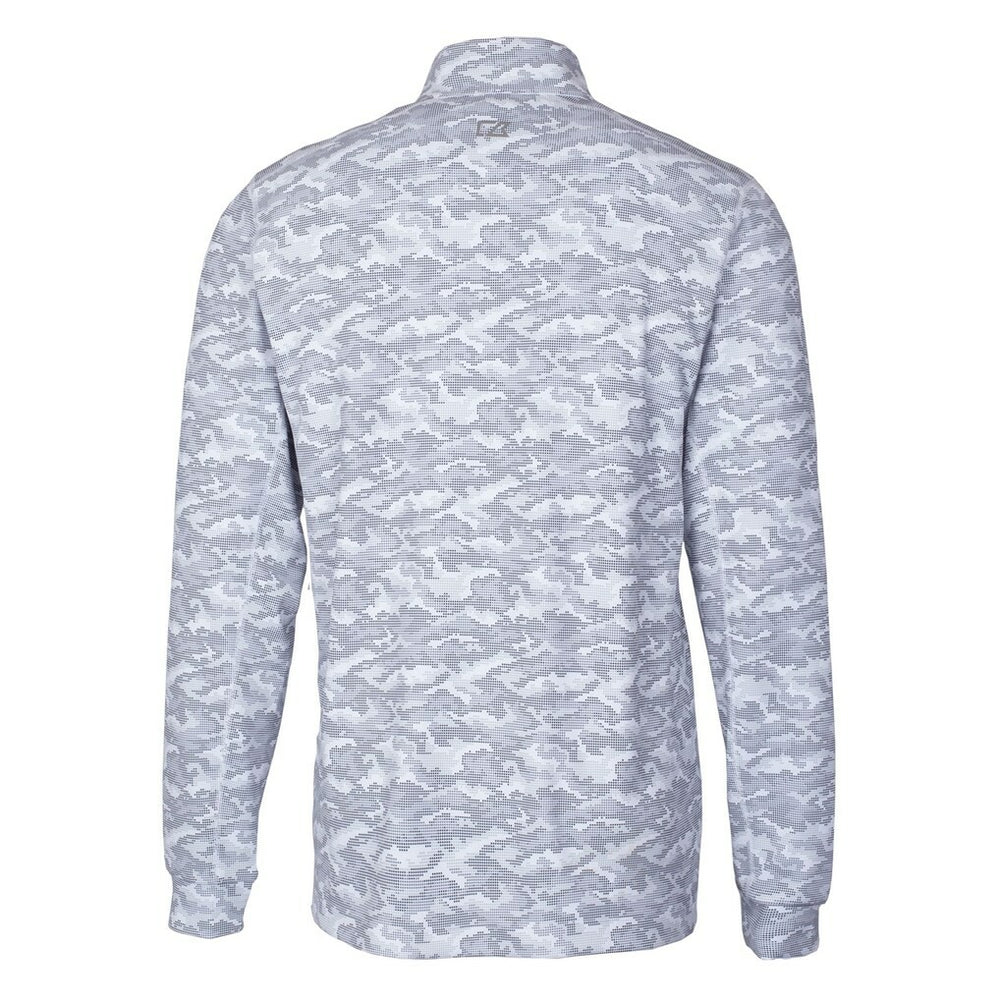NFL Pittsburgh Steelers Cutter & Buck Helmet Traverse Camo Print Stretch Quarter-Zip Pullover Top