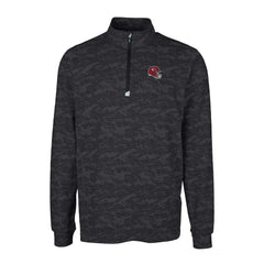 NFL Kansas City Chiefs Cutter & Buck Helmet Traverse Camo Print Stretch Quarter-Zip Pullover Top