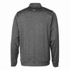 NFL Detroit Lions Cutter & Buck Helmet Stealth Heathered Quarter-Zip Pullover Top