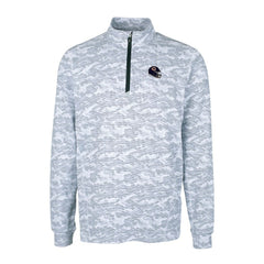 NFL Chicago Bears Cutter & Buck Helmet Traverse Camo Print Stretch Quarter-Zip Pullover Top
