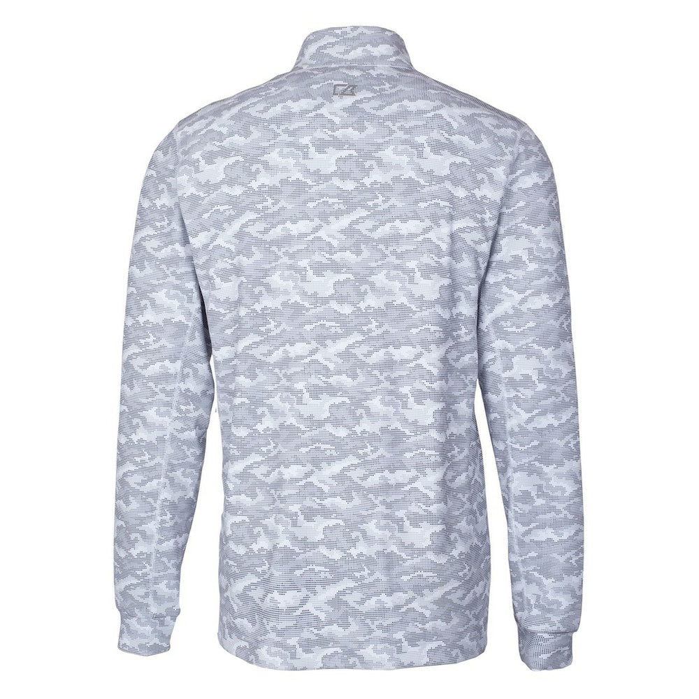 NFL Chicago Bears Cutter & Buck Helmet Traverse Camo Print Stretch Quarter-Zip Pullover Top