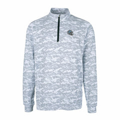 NFL Detroit Lions Cutter & Buck Helmet Traverse Camo Print Stretch Quarter-Zip Pullover Top
