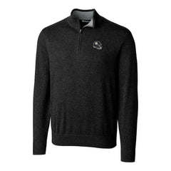 NFL Pittsburgh Steelers Cutter & Buck Helmet Lakemont Tri-Blend Quarter-Zip Pullover Sweater
