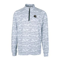 NFL Baltimore Ravens Cutter & Buck Helmet Traverse Camo Print Stretch Quarter-Zip Pullover Top