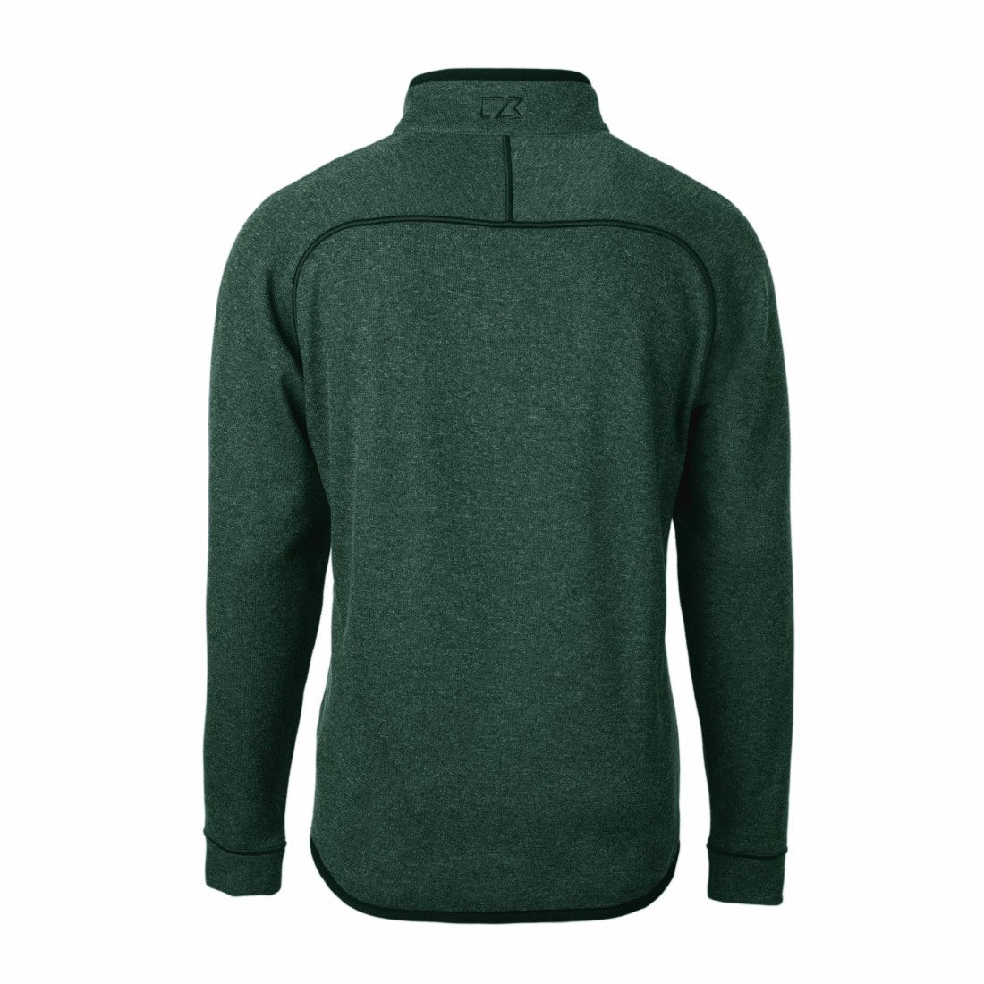 NFL Green Bay Packers Cutter & Buck Helmet Mainsail Sweater-Knit Half-Zip Pullover Jacket