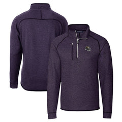 NFL Baltimore Ravens Cutter & Buck Helmet Mainsail Sweater-Knit Half-Zip Pullover Jacket