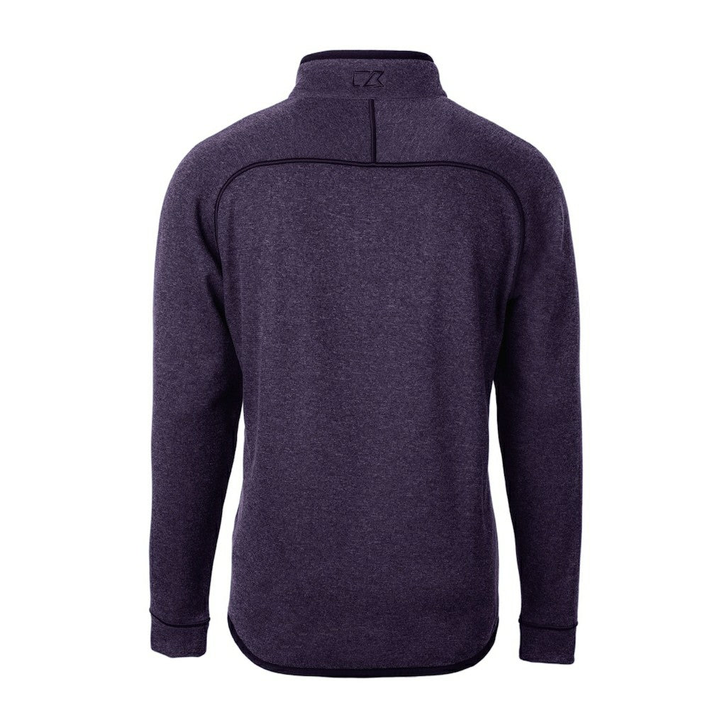 NFL Baltimore Ravens Cutter & Buck Helmet Mainsail Sweater-Knit Half-Zip Pullover Jacket
