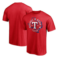 Texas Rangers Hometown Collection Baseball Is Bigger In Texas T-Shirt - Red