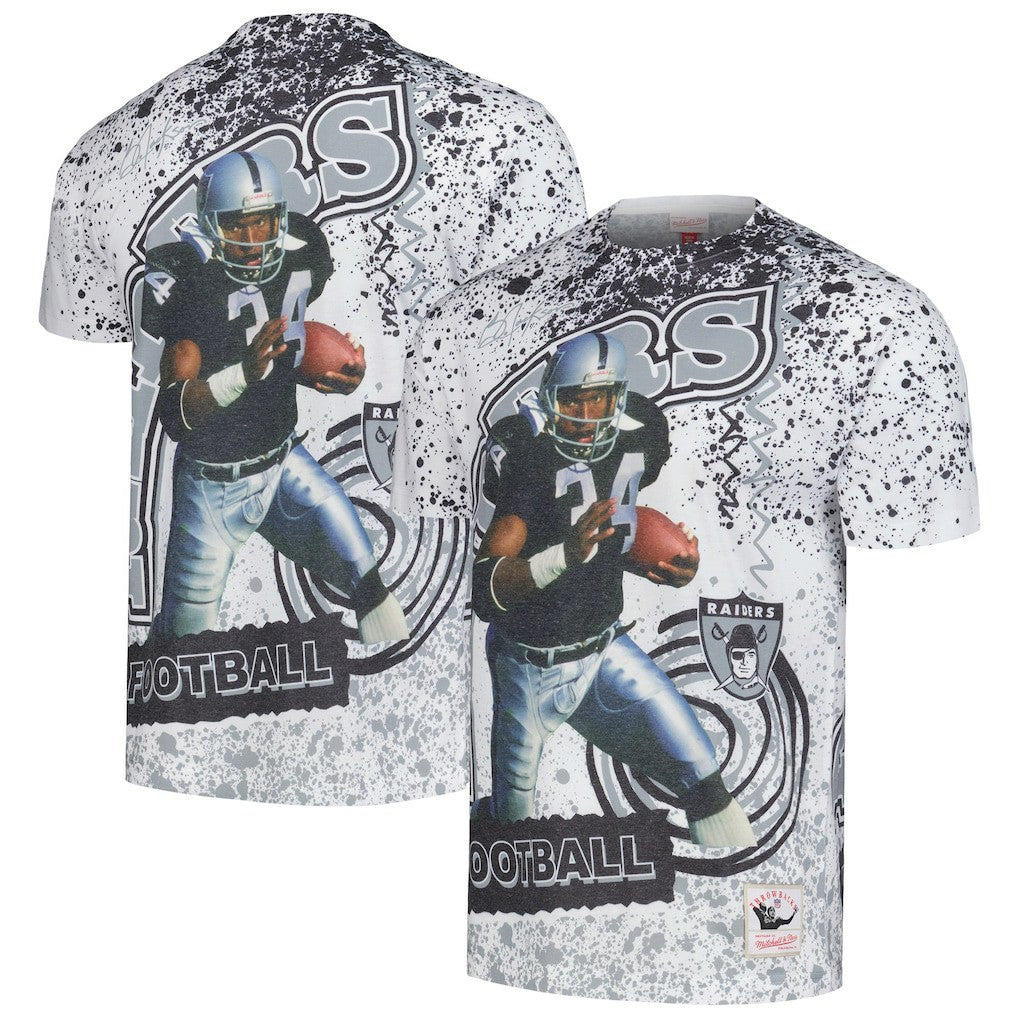 NFL Las Vegas Raiders Bo Jackson  Retired Player Name & Number Burst T-Shirt