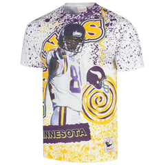 NFL Minnesota Vikings Randy Moss  Retired Player Name & Number Burst T-Shirt