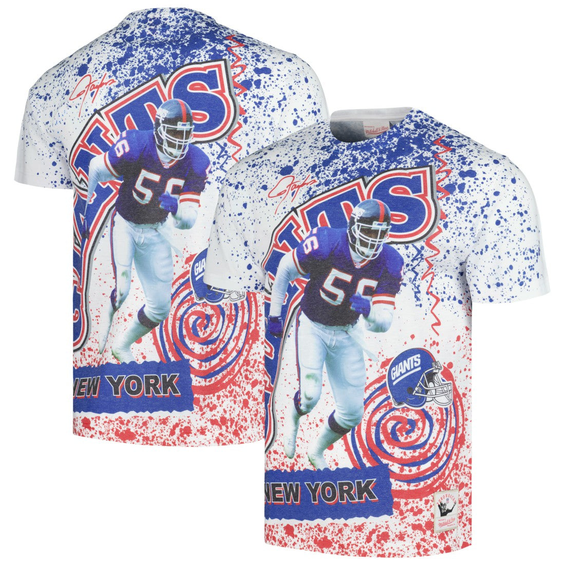 NFL New York Giants Retired Player Name & Number Burst T-Shirt