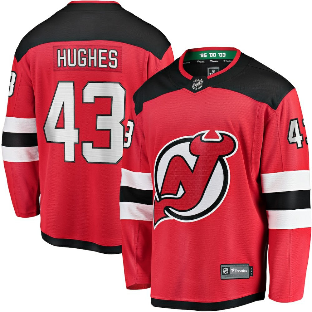 Luke Hughes New Jersey Devils Fanatics Home Breakaway Player Jersey
